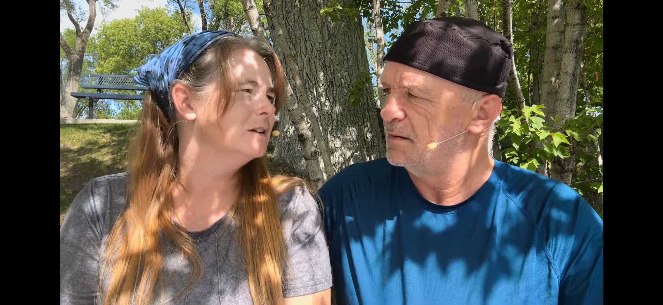 Ray and Susan Park sharing a teaching outdoors